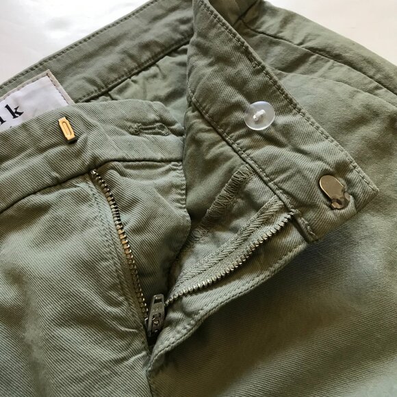 Eileen & Fisher Wicklow Italian Chino Pants Womens 2 Green Sage Cotton Straight - Picture 7 of 13